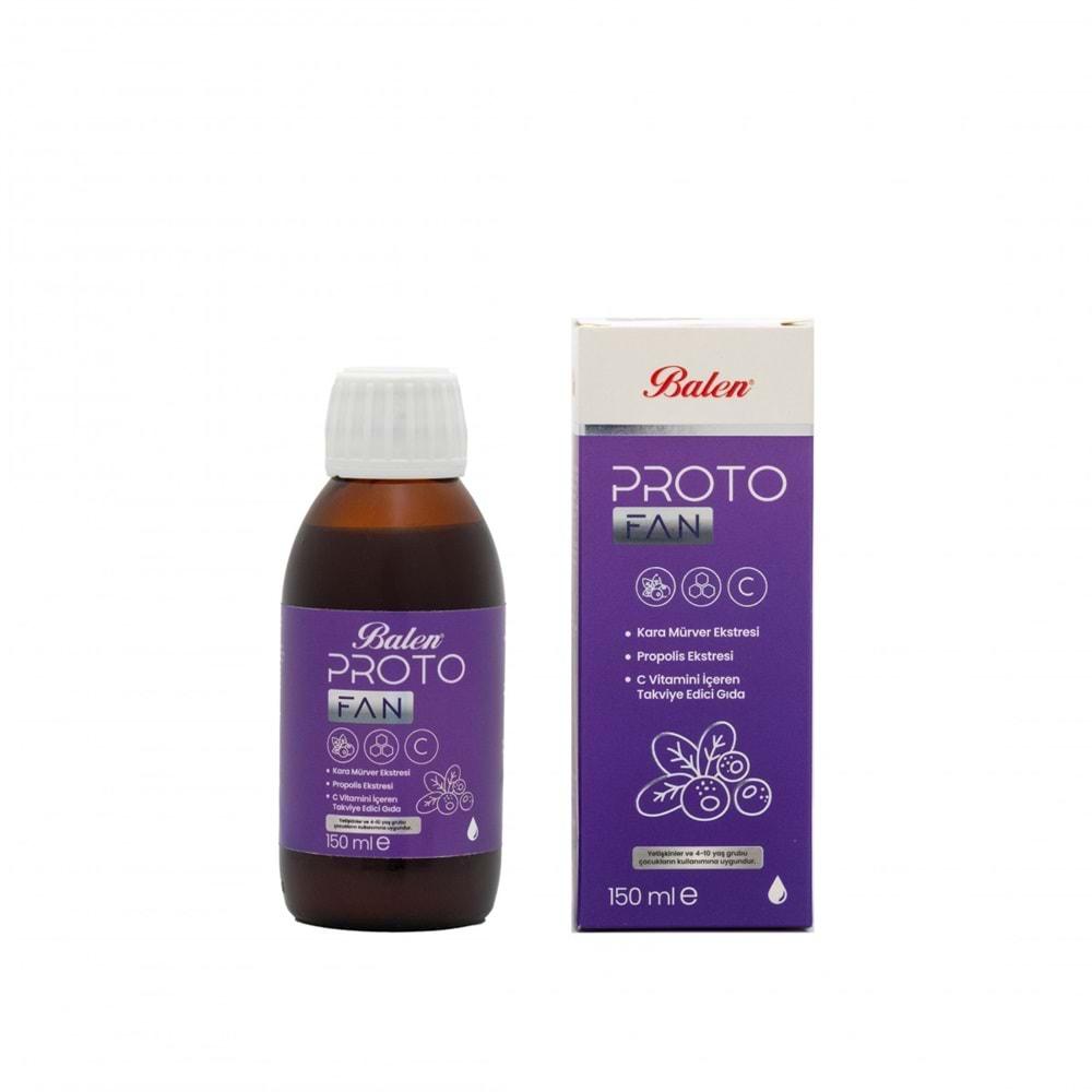 BALEN PROTOFAN KARAMÜRVER,PROPOLİS EKS. VE C VİT. İÇEREN ŞURUP 150 ML