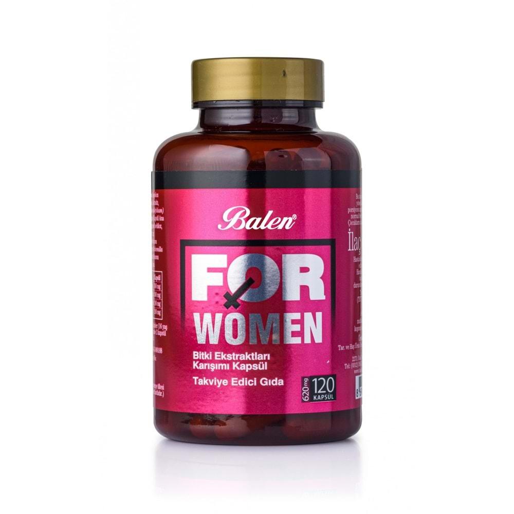 BALEN FORWOMEN BİTKİ EKSTRATLARI KARIŞIMI KAPSÜL 620 MG *120
