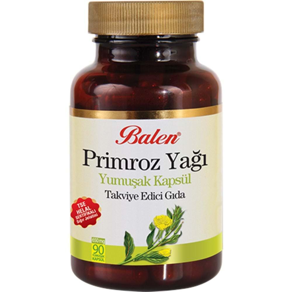 BALEN PRİMROZ YAĞI YUMUŞAK KAPSÜL 650 MG *90
