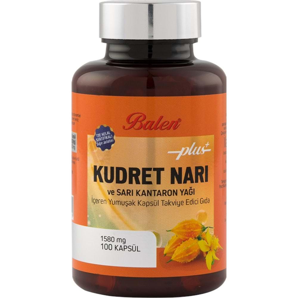 BALEN KUDRET NARI PLUS&SARI KANTARON YAĞI İÇEREN YUM.KAP 158 MG *100