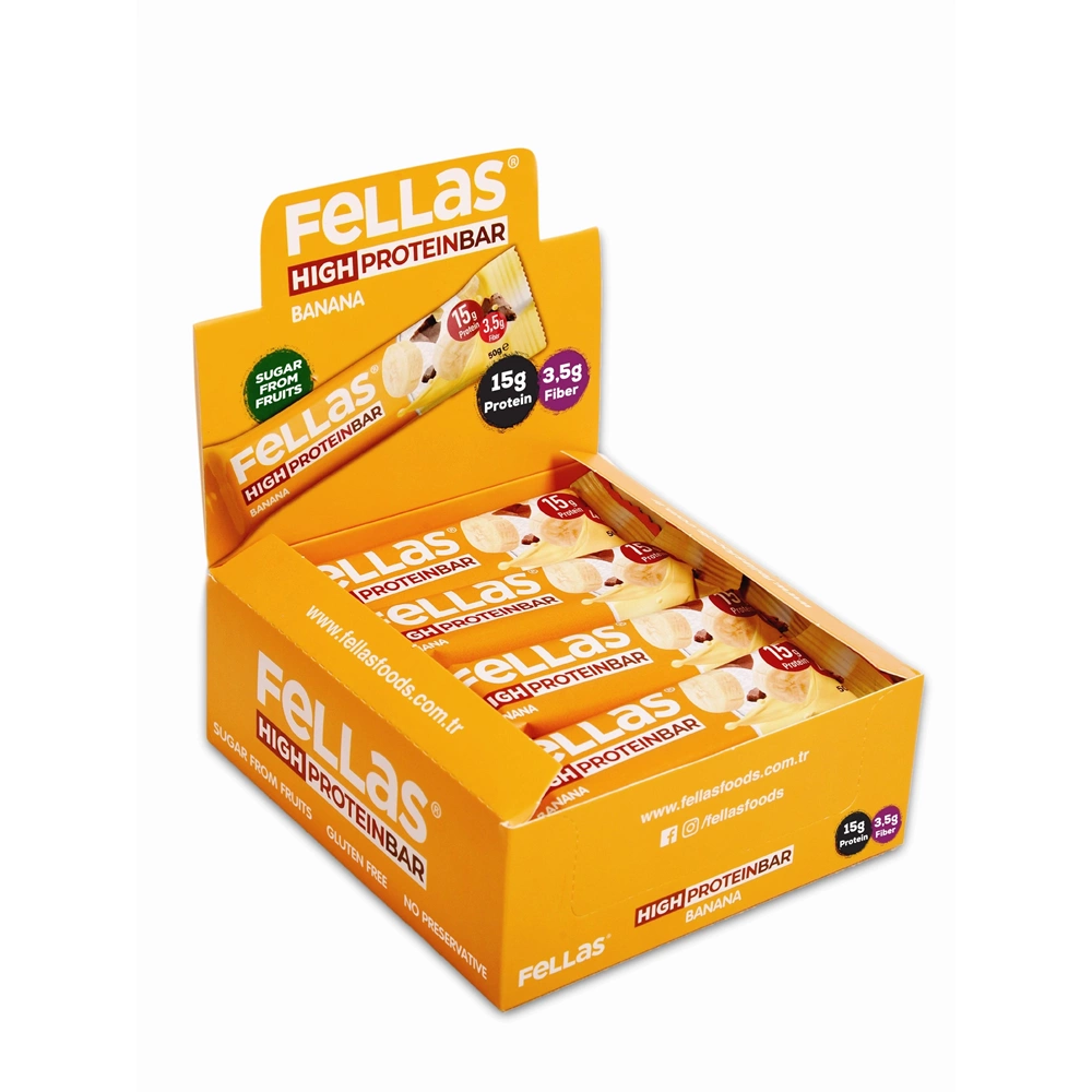 FELLAS YÜKSEK PROTEİN BAR - MUZ 45 G