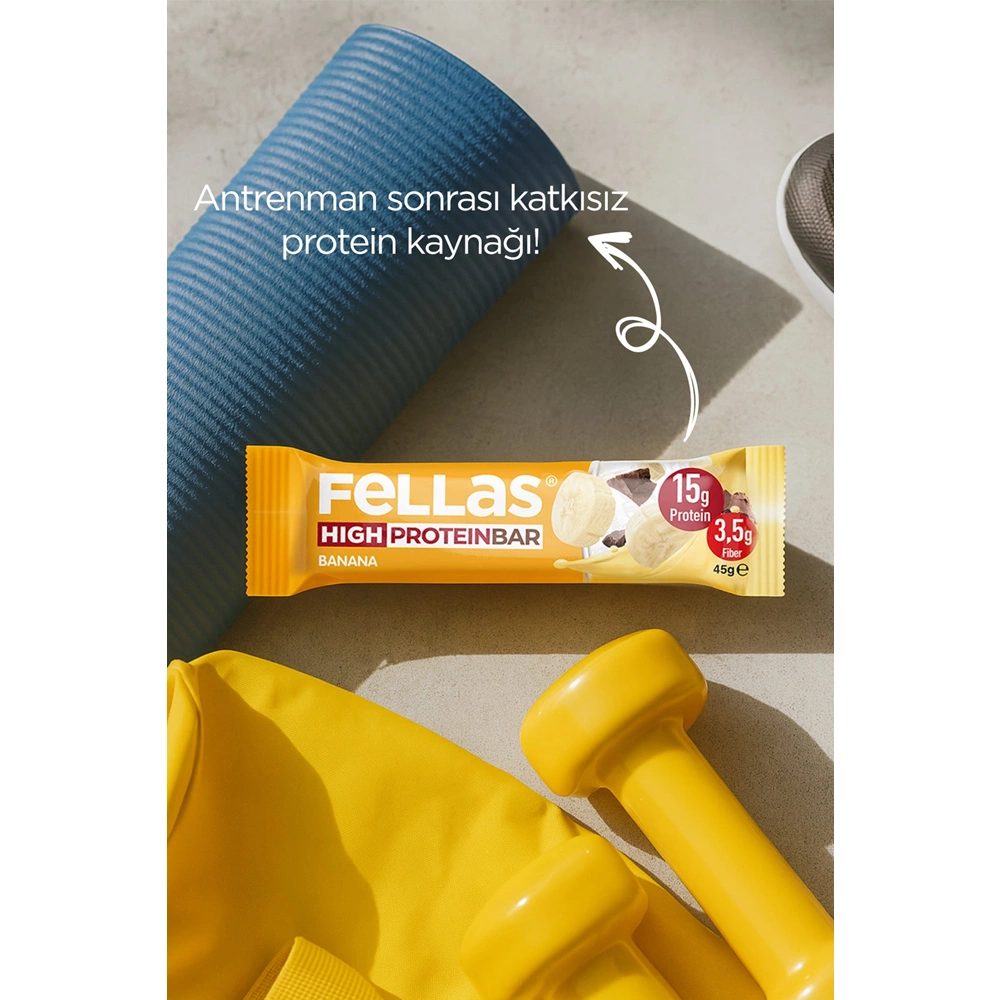 FELLAS YÜKSEK PROTEİN BAR - MUZ 45 G