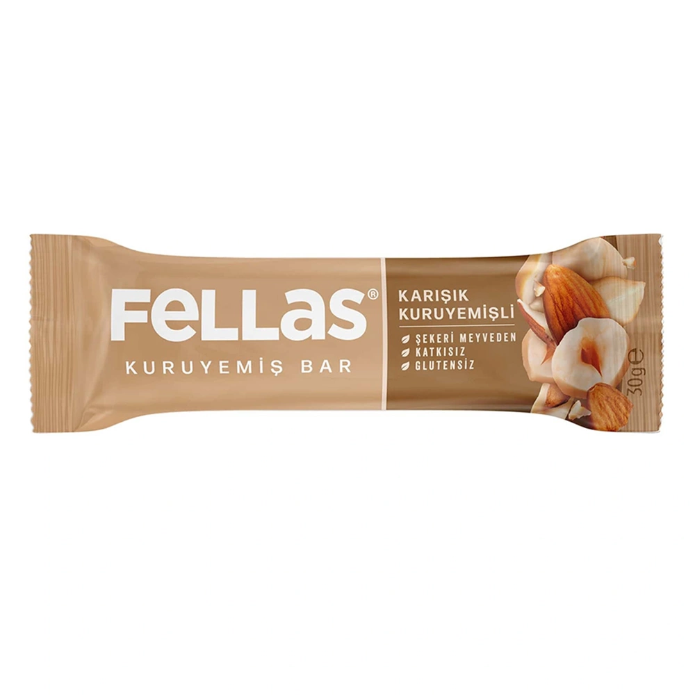 FELLAS KARIŞIK KURUYEMİŞLİ BAR 30 G
