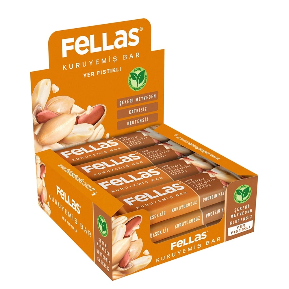 FELLAS YER FISTIKLI KURUYEMİŞ BAR 30 G