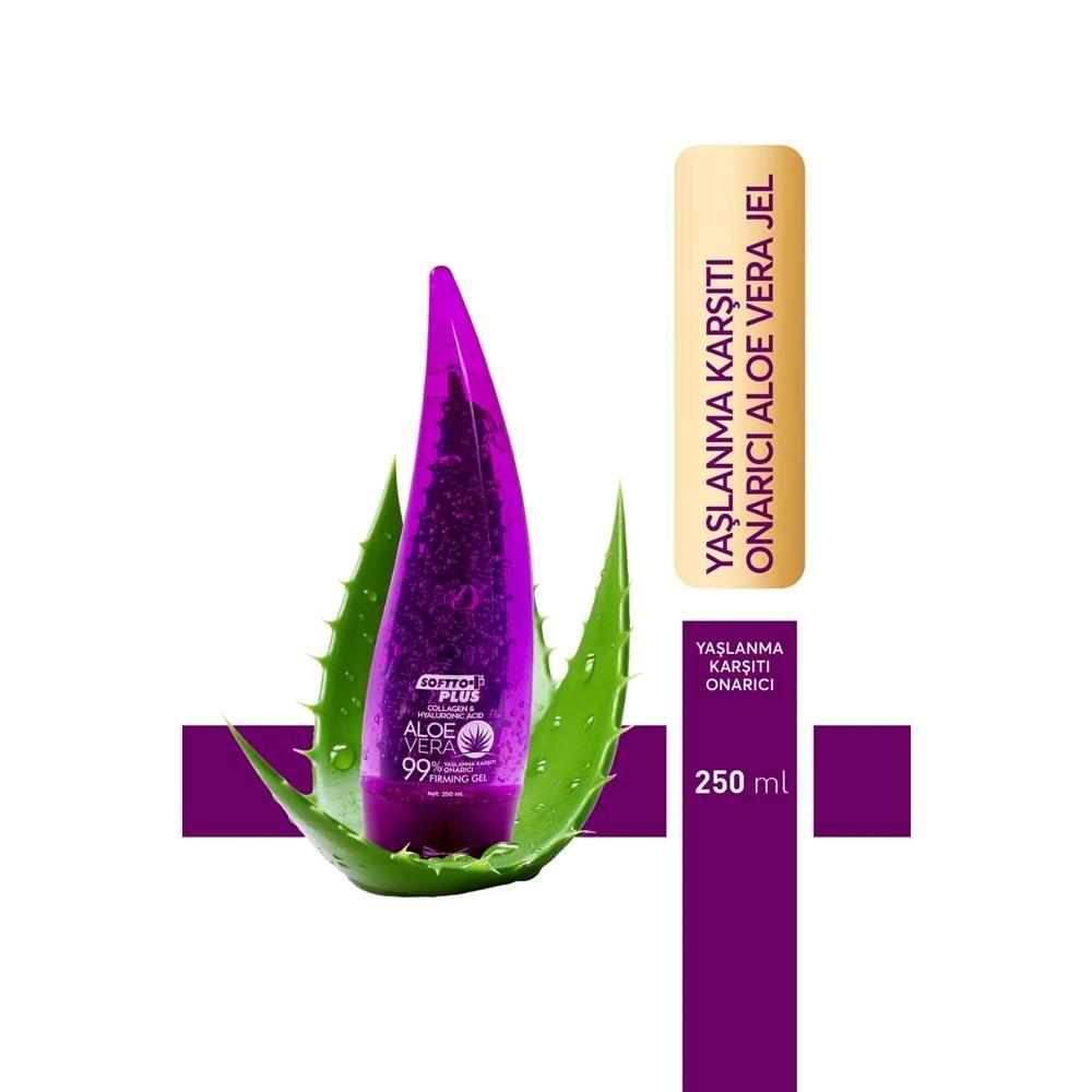 SOFTTO PLUS KOLAJEN VE HYALÜRONİK ASİD ÖZLÜ ALOE VERA JEL 250 ML