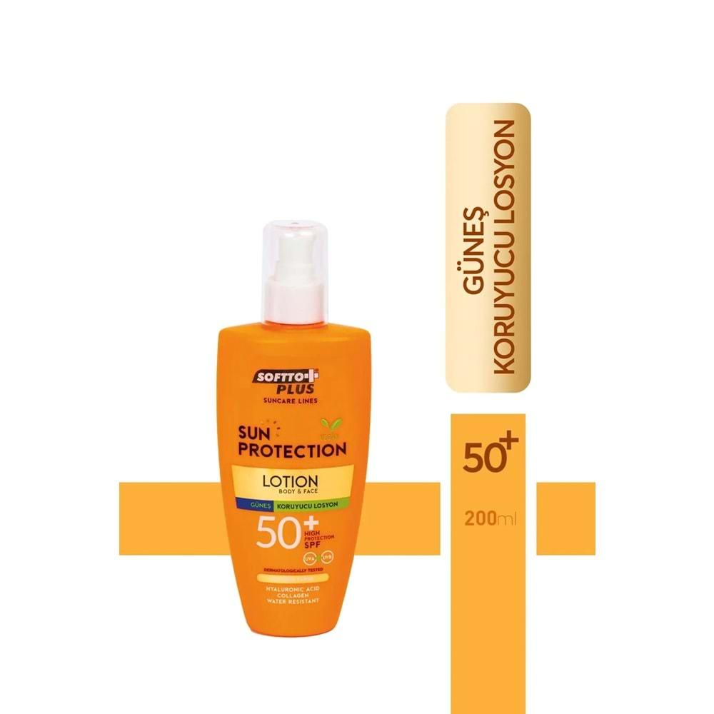 SOFTTO PLUS GÜNEŞ KORUYUCU LOSYON SPF 50 200 ML