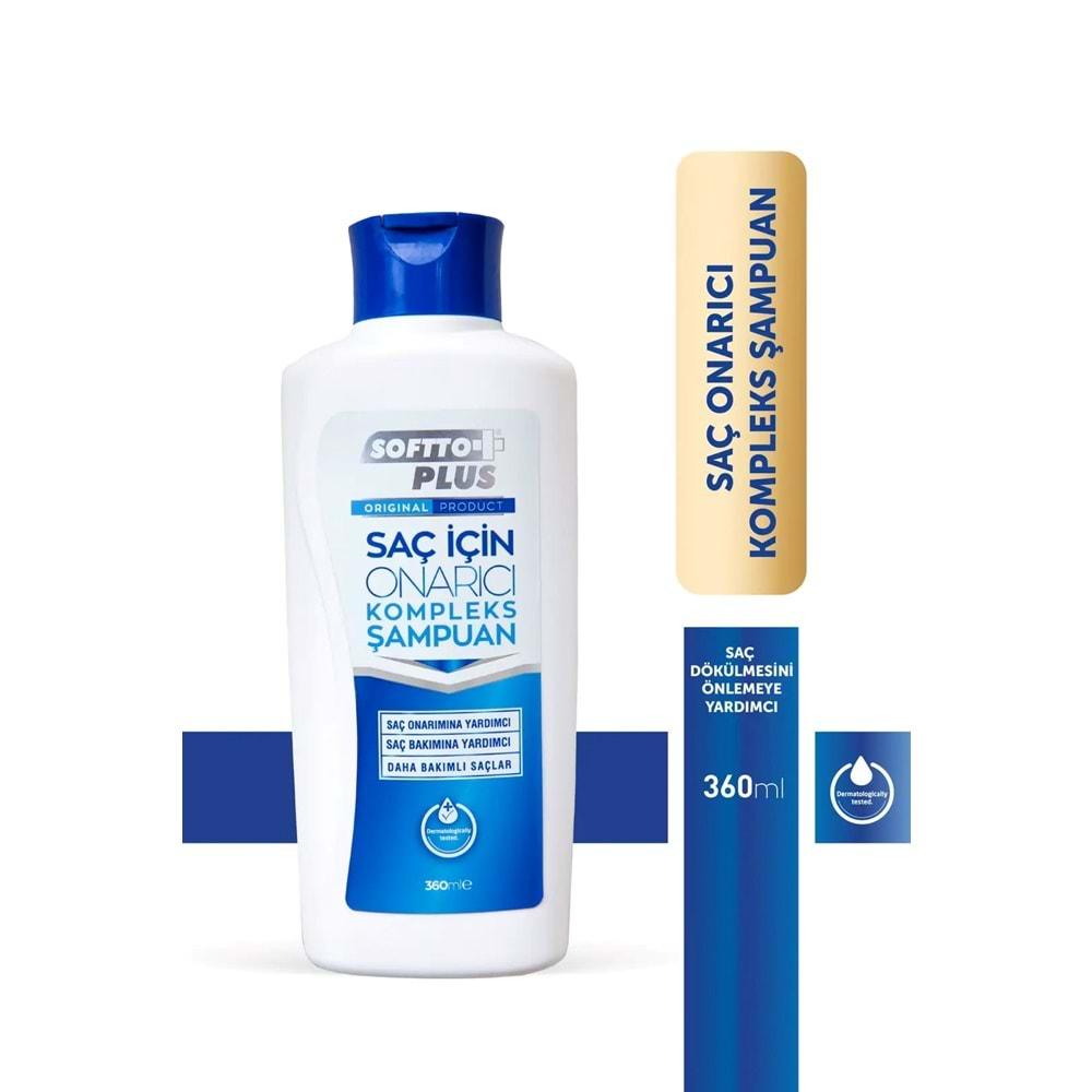 SOFTTO PLUS SAÇ ONARICI KOMPLEKS ŞAMPUAN 360 ML