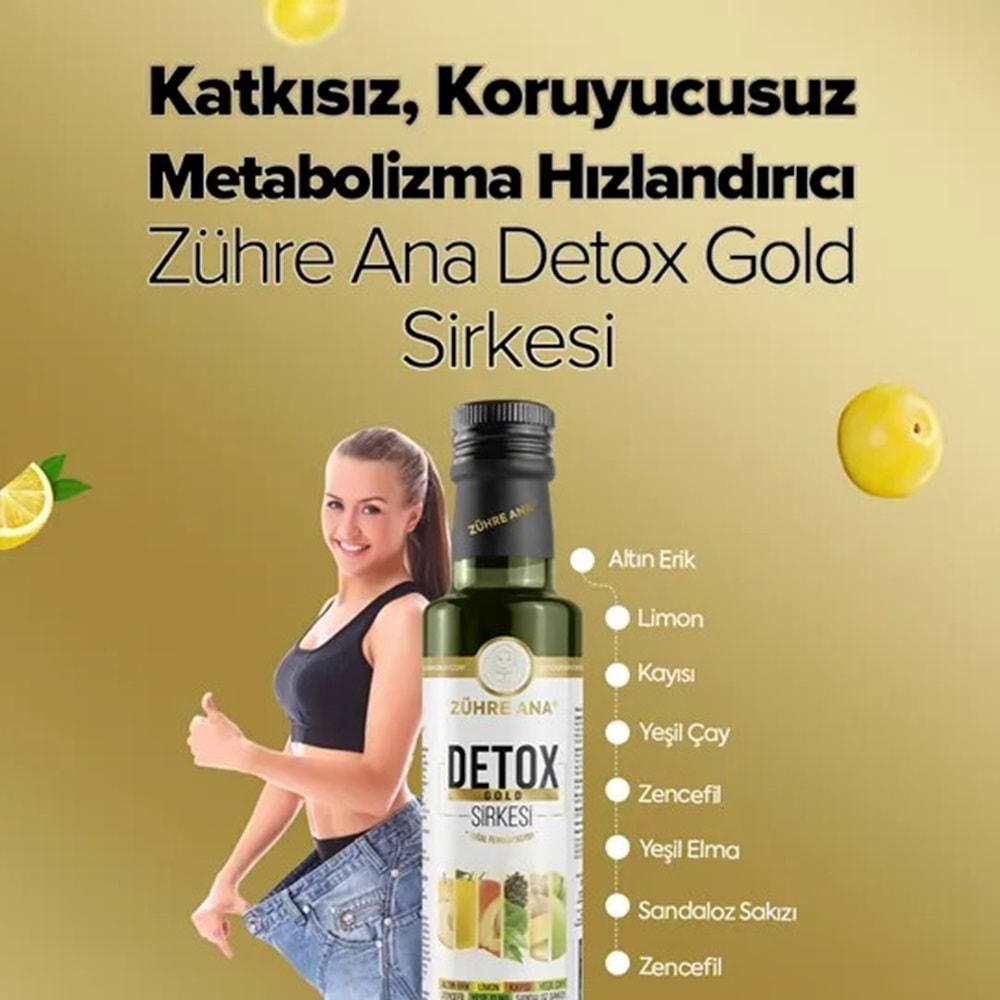 ZÜHRE ANA DETOX GOLD SİRKESİ DOĞAL FERMANTASYON 250 ML