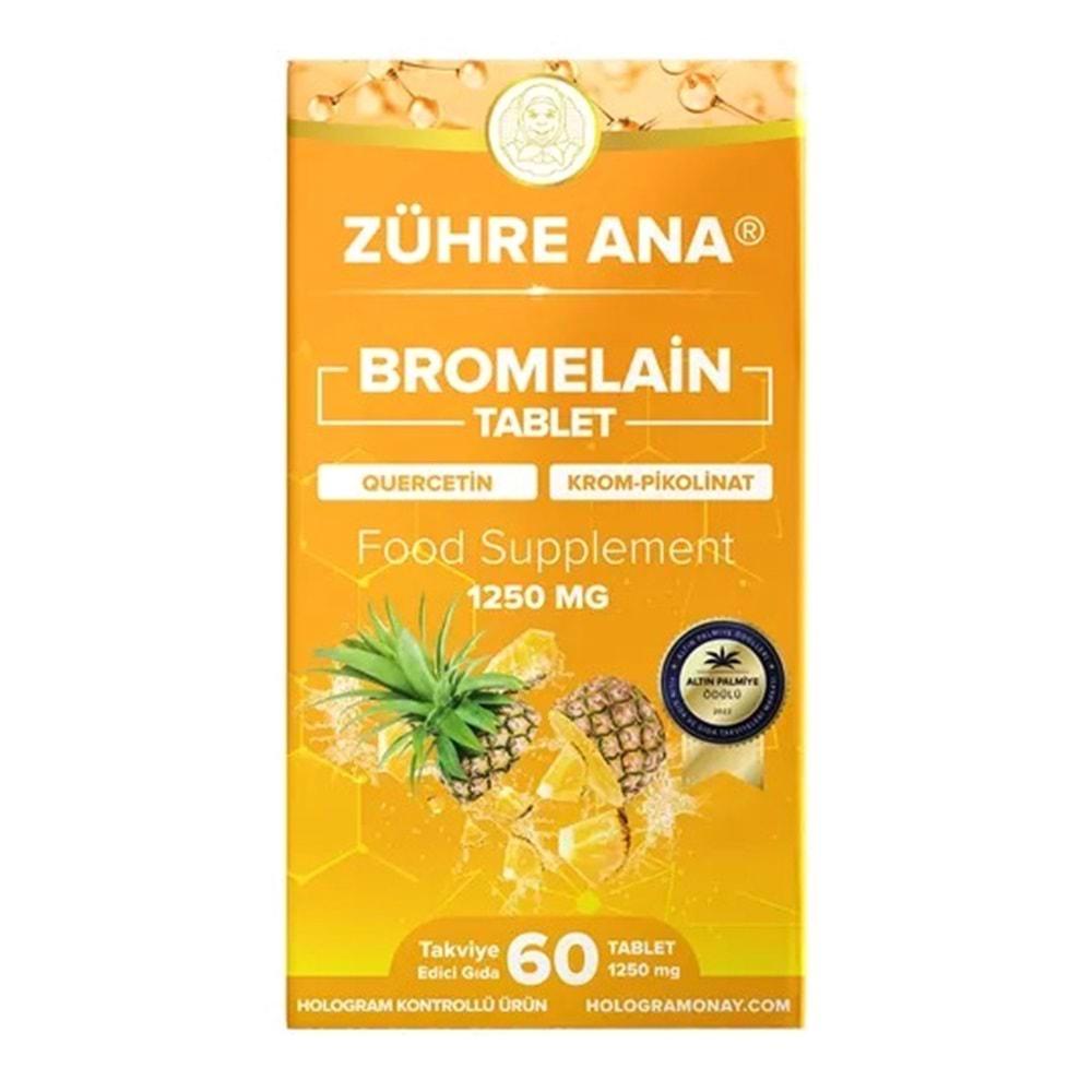 ZÜHRE ANA BROMELAİN TABLET 1250 MG / 60 TABLET