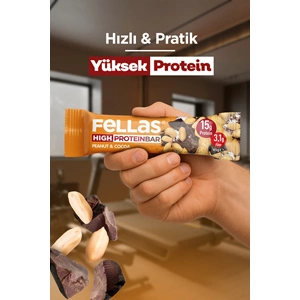 FELLAS YÜKSEK PROTEİN BAR - YER FISTIĞI VE KAKAO 45 G