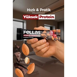 FELLAS YÜKSEK PROTEİN BAR - BADEM VE KAKAO 45 G