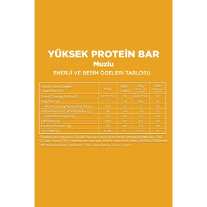 FELLAS YÜKSEK PROTEİN BAR - MUZ 45 G