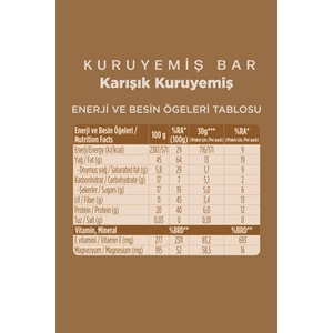 FELLAS KARIŞIK KURUYEMİŞLİ BAR 30 G