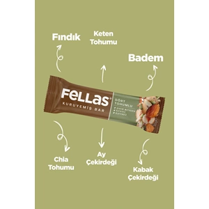 FELLAS DÖRT TOHUMLU KURUYEMİŞ BAR 30 G
