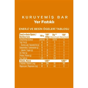 FELLAS YER FISTIKLI KURUYEMİŞ BAR 30 G
