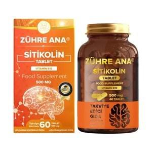 ZÜHRE ANA SİTİKOLİN TABLET 500 MG / 60 TABLET