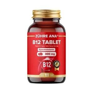 ZÜHRE ANA VİTAMİN B12 TABLET 300 MG / 60 TABLET