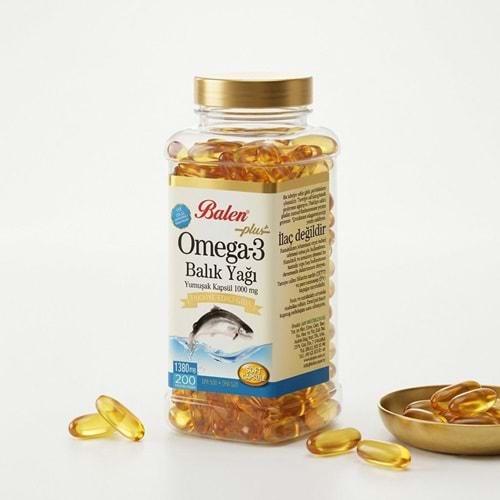 BALEN OMEGA 3 BALIK YAĞI YUMUŞAK KAPSÜL 1380 MG *200