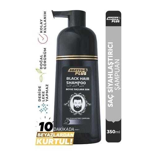 SOFTTO PLUS BLACK HAIR SHAMPOO 350 ML