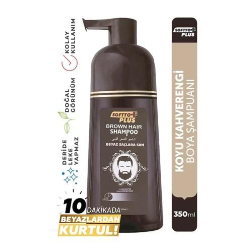 SOFTTO PLUS BROWN HAIR SHAMPOO 350 ML
