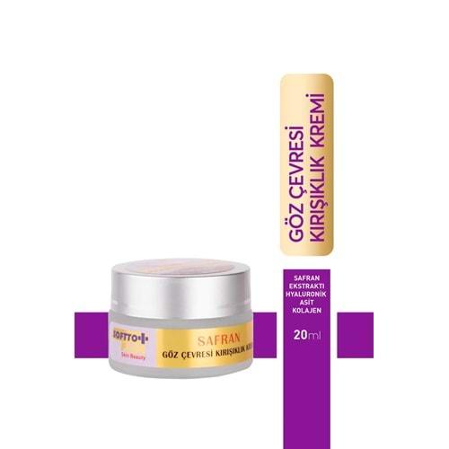 SOFTTO PLUS SAFRAN GÖZ ALTI KIRIŞIKLIK KREMİ 20 ML