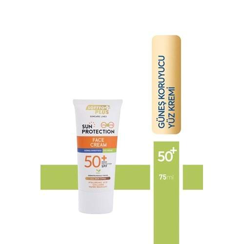 SOFTTO PLUS GÜNEŞ KORUYUCU YÜZ KREMİ SPF 50 75 ML