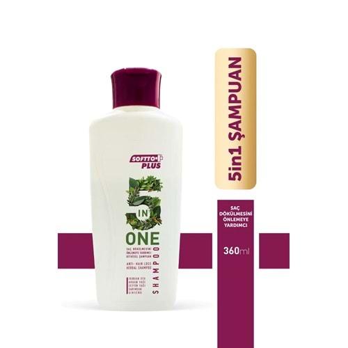 SOFTTO PLUS 5 IN 1 ŞAMPUAN 360 ML
