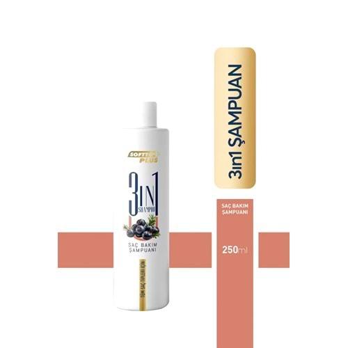 SOFTTO PLUS 3 IN 1 SAÇ BAKIM ŞAMPUANI 250 ML