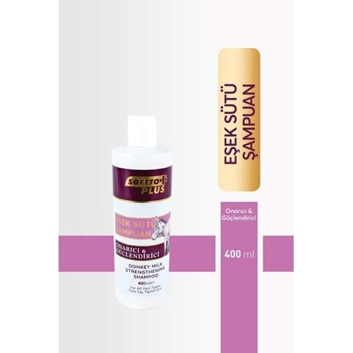 SOFTTO PLUS EŞEK SÜTÜ ÖZLÜ ŞAMPUAN 400 ML