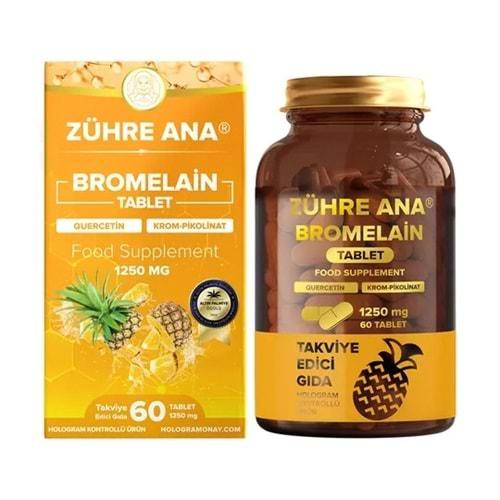 ZÜHRE ANA BROMELAİN TABLET 1250 MG / 60 TABLET
